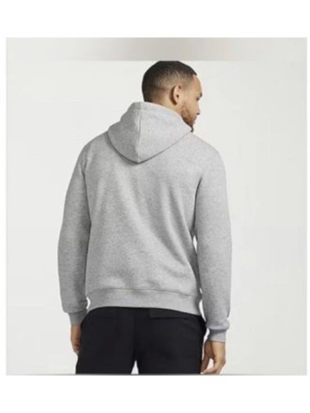 Messi Men's L Gray Pullover Hoodie Graphic Print Long Sleeve Logo Pocket Hooded - Picture 2 of 8